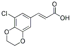 (2E)-3-(8-CHLORO-2,3-DIHYDRO-1,4-BENZODIOXIN-6-YL)ACRYLIC ACID Struktur