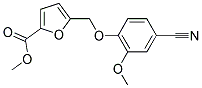 METHYL 5-[(4-CYANO-2-METHOXYPHENOXY)METHYL]-2-FUROATE Struktur