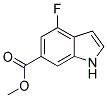 4-FLUORO-6-INDOLE CARBOXYLIC ACID METHYL ESTER Struktur