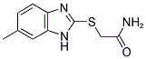 2-(6-METHYL-1H-BENZOIMIDAZOL-2-YLSULFANYL)-ACETAMIDE Struktur