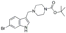 4-(6-BROMO-1H-INDOL-3-YLMETHYL)-PIPERAZINE-1-CARBOXYLIC ACID TERT-BUTYL ESTER Struktur