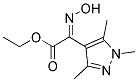 ETHYL (2E)-(HYDROXYIMINO)(1,3,5-TRIMETHYL-1H-PYRAZOL-4-YL)ACETATE Struktur