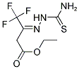 ETHYL (3Z)-3-[(AMINOCARBONOTHIOYL)HYDRAZONO]-4,4,4-TRIFLUOROBUTANOATE Struktur