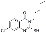 7-CHLORO-2-MERCAPTO-3-PENTYLQUINAZOLIN-4(3H)-ONE Struktur