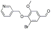 3-BROMO-5-METHOXY-4-(PYRIDIN-3-YLMETHOXY)BENZALDEHYDE Struktur