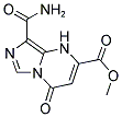 METHYL 8-(AMINOCARBONYL)-4-OXO-1,4-DIHYDROIMIDAZO[1,5-A]PYRIMIDINE-2-CARBOXYLATE Struktur