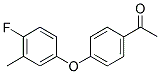 1-[4-(4-FLUORO-3-METHYL-PHENOXY)-PHENYL]-ETHANONE Struktur