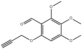 2,3,4-TRIMETHOXY-6-(2-PROPYNYLOXY)BENZENECARBALDEHYDE Struktur