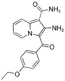 2-AMINO-3-(4-ETHOXY-BENZOYL)-INDOLIZINE-1-CARBOXYLIC ACID AMIDE Struktur