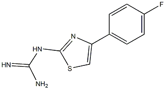 N-[4-(4-FLUORO-PHENYL)-THIAZOL-2-YL]-GUANIDINE Struktur