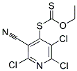 O-ETHYL S-(2,3,6-TRICHLORO-5-CYANOPYRIDIN-4-YL) DITHIOCARBONATE Struktur