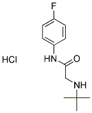 2-(TERT-BUTYLAMINO)-N-(4-FLUOROPHENYL)ACETAMIDE HYDROCHLORIDE Struktur