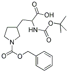 3-(2-TERT-BUTOXYCARBONYLAMINO-2-CARBOXY-ETHYL)-PYRROLIDINE-1-CARBOXYLIC ACID BENZYL ESTER Struktur