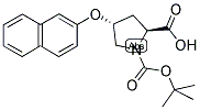 (2S,4R)-BOC-4-(2-NAPHTHYLOXY)-PYRROLIDINE-2-CARBOXYLIC ACID Struktur