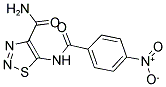 5-[(4-NITROBENZOYL)AMINO]-1,2,3-THIADIAZOLE-4-CARBOXAMIDE Struktur