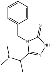 4-BENZYL-5-[1-(DIMETHYLAMINO)ETHYL]-4H-1,2,4-TRIAZOLE-3-THIOL Struktur