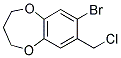 7-BROMO-8-(CHLOROMETHYL)-3,4-DIHYDRO-2H-1,5-BENZODIOXEPINE Struktur