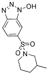 6-[(3-METHYLPIPERIDIN-1-YL)SULFONYL]-1H-1,2,3-BENZOTRIAZOL-1-OL Struktur