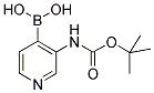 3-TERT-BUTOXYCARBONYLAMINO-PYRIDIN-4-YL-BORONIC ACID Struktur