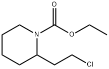 2-(2-CHLORO-ETHYL)-PIPERIDINE-1-CARBOXYLIC ACID ETHYL ESTER Struktur