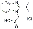 (2-ISOPROPYL-BENZOIMIDAZOL-1-YL)-ACETIC ACIDHYDROCHLORIDE Struktur