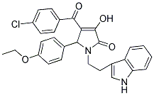 1-(2-(1H-INDOL-3-YL)ETHYL)-4-(4-CHLOROBENZOYL)-5-(4-ETHOXYPHENYL)-3-HYDROXY-1H-PYRROL-2(5H)-ONE Struktur