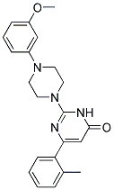 2-(4-(3-METHOXYPHENYL)PIPERAZIN-1-YL)-6-O-TOLYLPYRIMIDIN-4(3H)-ONE Struktur