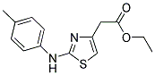 ETHYL 2-(4-(4-METHYLPHENYLAMINO)-3,5-THIAZOLYL)-ACETATE Struktur