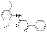 N-(2,6-DIETHYLPHENYL)-3-OXO-3-PHENYLPROPANAMIDE Struktur