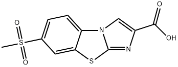 7-(METHYLSULFONYL)IMIDAZO[2,1-B][1,3]BENZOTHIAZOLE-2-CARBOXYLIC ACID Struktur