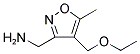 ([4-(ETHOXYMETHYL)-5-METHYLISOXAZOL-3-YL]METHYL)AMINE Struktur