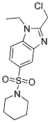 2-(CHLOROMETHYL)-1-ETHYL-5-(PIPERIDIN-1-YLSULFONYL)-1H-BENZIMIDAZOLE Struktur