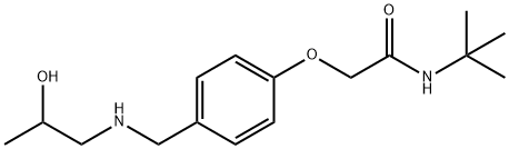 N-(TERT-BUTYL)-2-(4-([(2-HYDROXYPROPYL)AMINO]METHYL)PHENOXY)ACETAMIDE Struktur