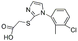 [[1-(3-CHLORO-2-METHYLPHENYL)-1H-IMIDAZOL-2-YL]THIO]ACETIC ACID Struktur