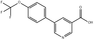 5-[4-(TRIFLUOROMETHOXY)PHENYL]NICOTINIC ACID Struktur