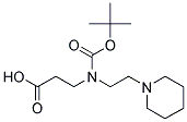 N-BOC-3-(2-PIPERIDIN-1-YL-ETHYLAMINO)-PROPIONIC ACID Struktur