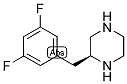 (S)-2-(3,5-DIFLUORO-BENZYL)-PIPERAZINE Struktur