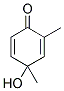 4-HYDROXY-2,4-DIMETHYL-2,5-CYCLOHEXADIEN-1-ONE Struktur