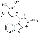 4-(2-AMINO-3,4-DIHYDRO[1,3,5]TRIAZINO[1,2-A]BENZIMIDAZOL-4-YL)-2,6-DIMETHOXYPHENOL Struktur