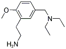 [3-(2-AMINOETHYL)-4-METHOXYBENZYL]DIETHYLAMINE Struktur