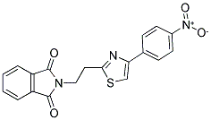 2-{2-[4-(4-NITROPHENYL)-1,3-THIAZOL-2-YL]ETHYL}-1H-ISOINDOLE-1,3(2H)-DIONE Struktur