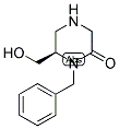 (R)-1-BENZYL-6-HYDROXYMETHYL-PIPERAZIN-2-ONE Struktur