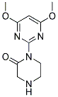 1-(4,6-DIMETHOXY-PYRIMIDIN-2-YL)-PIPERAZIN-2-ONE Struktur