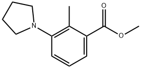 2-METHYL-3-PYRROLIDIN-1-YL-BENZOIC ACID METHYL ESTER Struktur