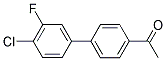 1-(4'-CHLORO-3'-FLUORO[1,1'-BIPHENYL]-4-YL)ETHANONE Struktur