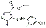 ETHYL 5-[(E)-(4-HYDROXY-2-METHYLPHENYL)DIAZENYL]-1H-PYRAZOLE-4-CARBOXYLATE Struktur