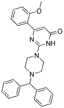 2-(4-BENZHYDRYLPIPERAZIN-1-YL)-6-(2-METHOXYPHENYL)PYRIMIDIN-4(3H)-ONE Struktur