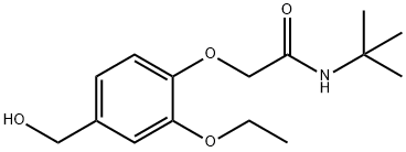 N-(TERT-BUTYL)-2-(2-ETHOXY-4-(HYDROXYMETHYL)PHENOXY)ACETAMIDE Struktur