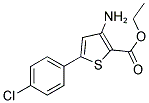 ETHYL 3-AMINO-5-(4-CHLOROPHENYL)THIOPHENE-2-CARBOXYLATE Struktur