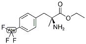 (S)-2-AMINO-2-METHYL-3-(4-TRIFLUOROMETHYL-PHENYL)-PROPIONIC ACID ETHYL ESTER Struktur